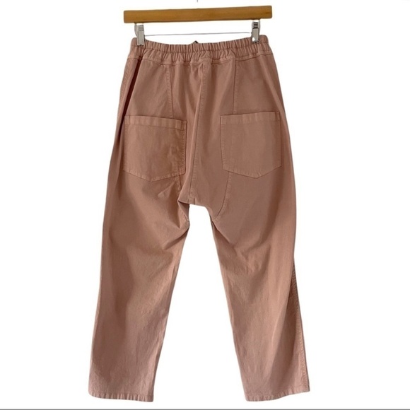 Nili Lotan Casablanca High Waist Crop Drawstring Pants in Dusty Pink - Picture 5 of 11